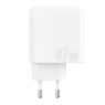 СЕТЕВОЕ ЗАРЯДНОЕ УСТРОЙСТВО PROOVE SHOT GAN 67W (2TYPE-C + USB) (белый)