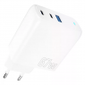 СЕТЕВОЕ ЗАРЯДНОЕ УСТРОЙСТВО PROOVE SHOT GAN 67W (2TYPE-C + USB) (белый)