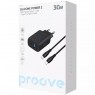 СЗУ Proove Silicone Power 2 30W (Type-C + USB) + Кабель Type-C to Type-C (1m)