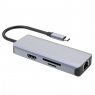 Type-C-Хаб Proove Iron Link 6 in 1 (2*USB3.0 + SD/TF + RJ45 + HDMI)