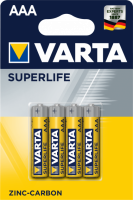 Батарея VARTA ZINC-CARBON SUPERLIFE MICRO AAA 4шт.
