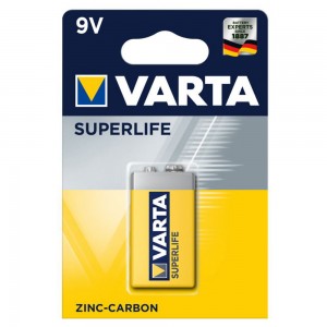 Батарея VARTA ZINC-CARBON SUPERLIFE 9V