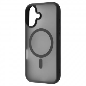 Чехол WAVE Matte Insane Case with Magnetic Ring iPhone 16 (черный)