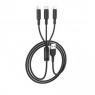 USB кабель Hoco X25 3in1 Lightning Micro-USB Type-C