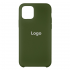 Чехол Silicone Logo для iPhone 11 Pro (хаки)
