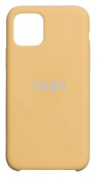 Чехол Silicone Logo для iPhone 11 Pro max (горчичный)