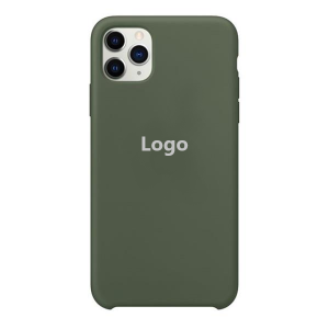 Чехол Silicone Logo для iPhone 11 Pro max (хаки)