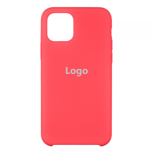 Чехол Silicone Logo для iPhone 11 Pro max (коралловый)