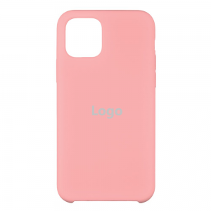 Чехол Silicone Logo для iPhone 11 Pro (нежно розовый)