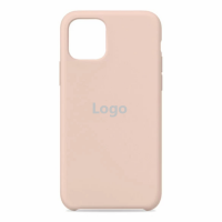 Чехол Silicone Logo для iPhone 11 Pro Max (розовый песок)