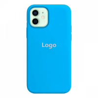 Чехол силиконовый Silicone Full Size для iPhone 12 Mini (голубой)