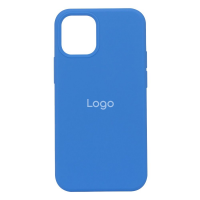 Чехол силиконовый Silicone Full Size для iPhone 12 Mini (синий)