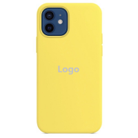 Чехол Silicone Full Size для iPhone 12 mini (жёлтый)