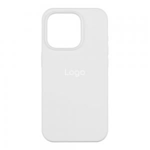 Чехол Silicone Full Size для iPhone 14 Plus (белый)