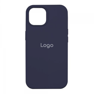 Чехол Silicone Full Size для iPhone 13 Pro (тёмно синий)